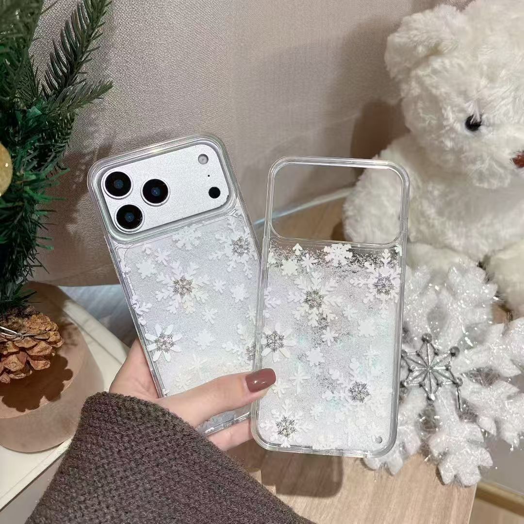 Snowflake Crystal Glitter iPhone Case ❄️✨