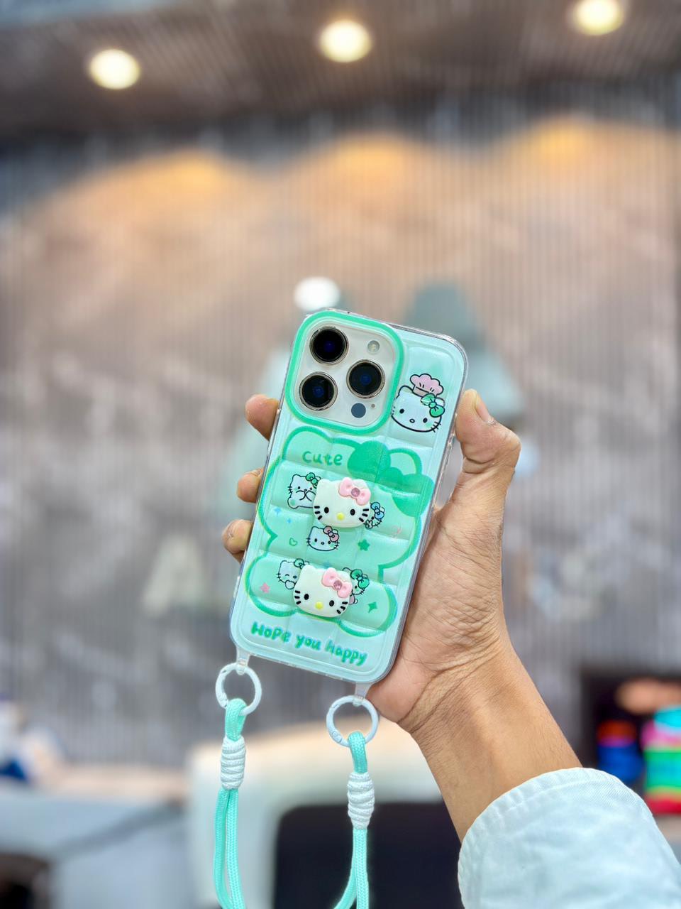 Pink Hello Kitty Clear iPhone Case 🩷
