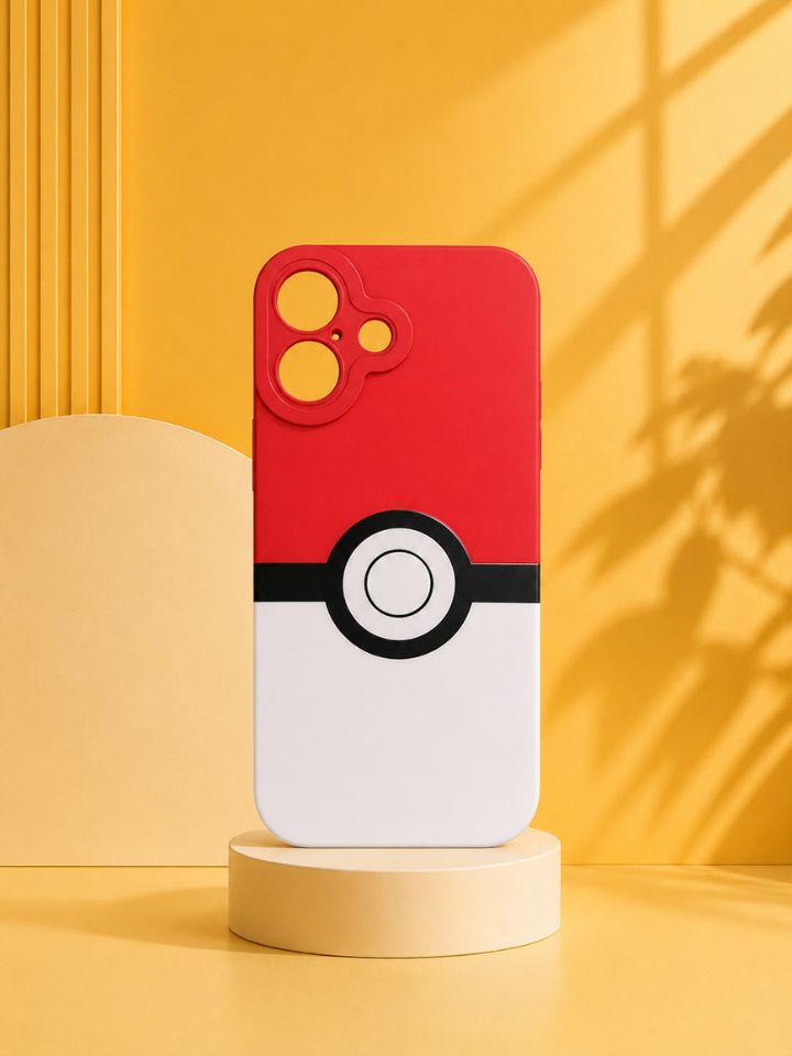 Pokéball iPhone Case - Iconic Red & White Design