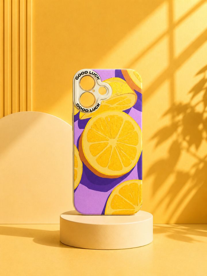 Lemon Slices iPhone Case – Bold Y2K Fruit Print