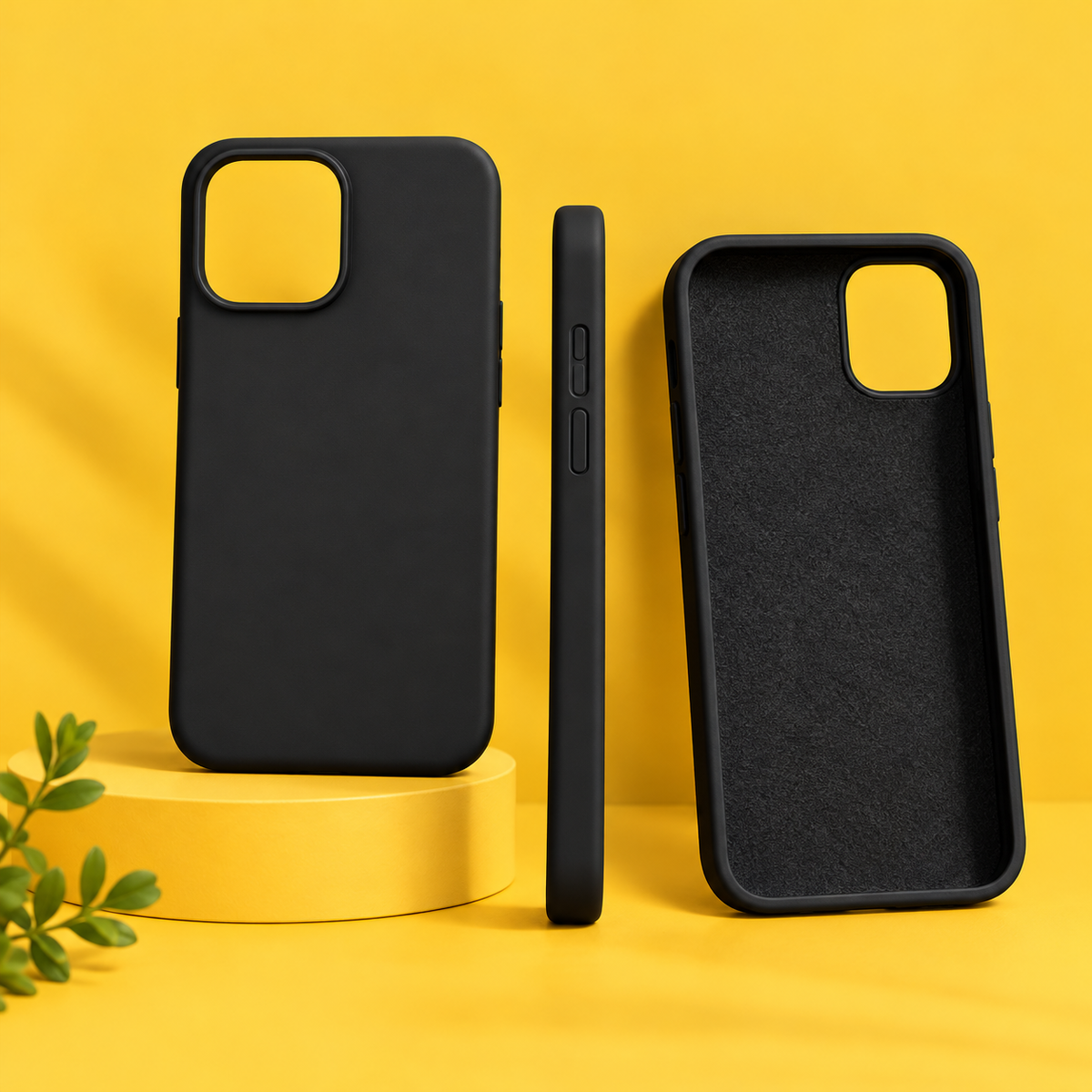 Vivo No logo Black Silicon case