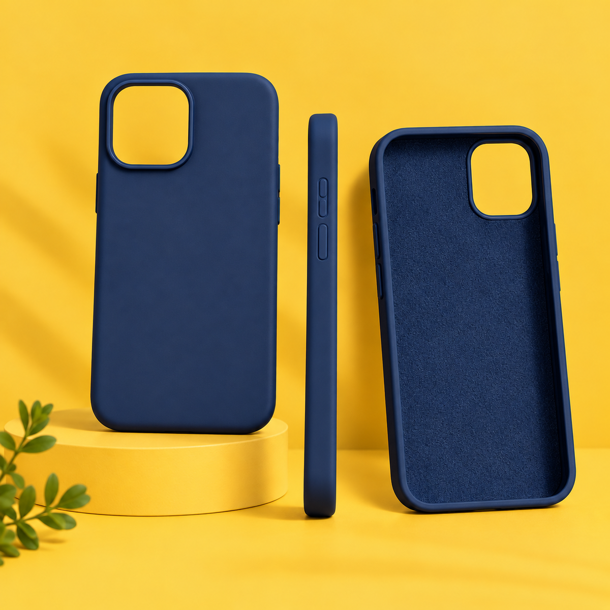 Vivo No logo Blue Silicon case