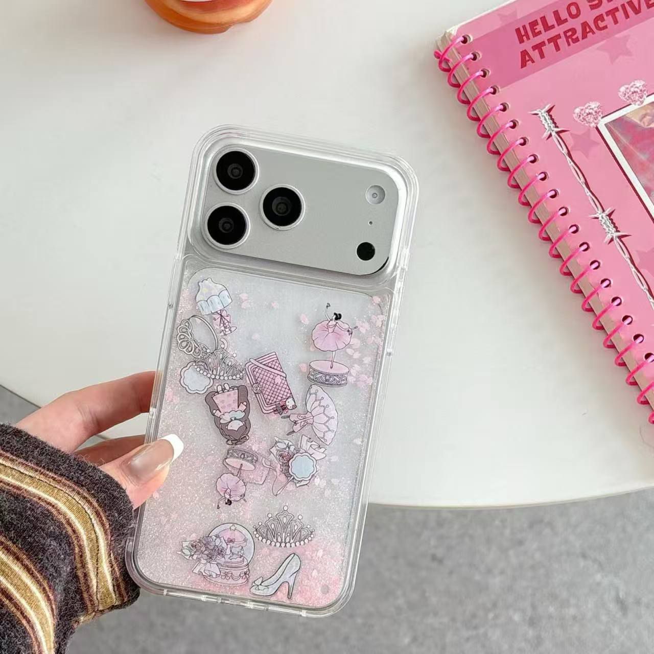 Princess Charm Glitter Phone Case 👑✨