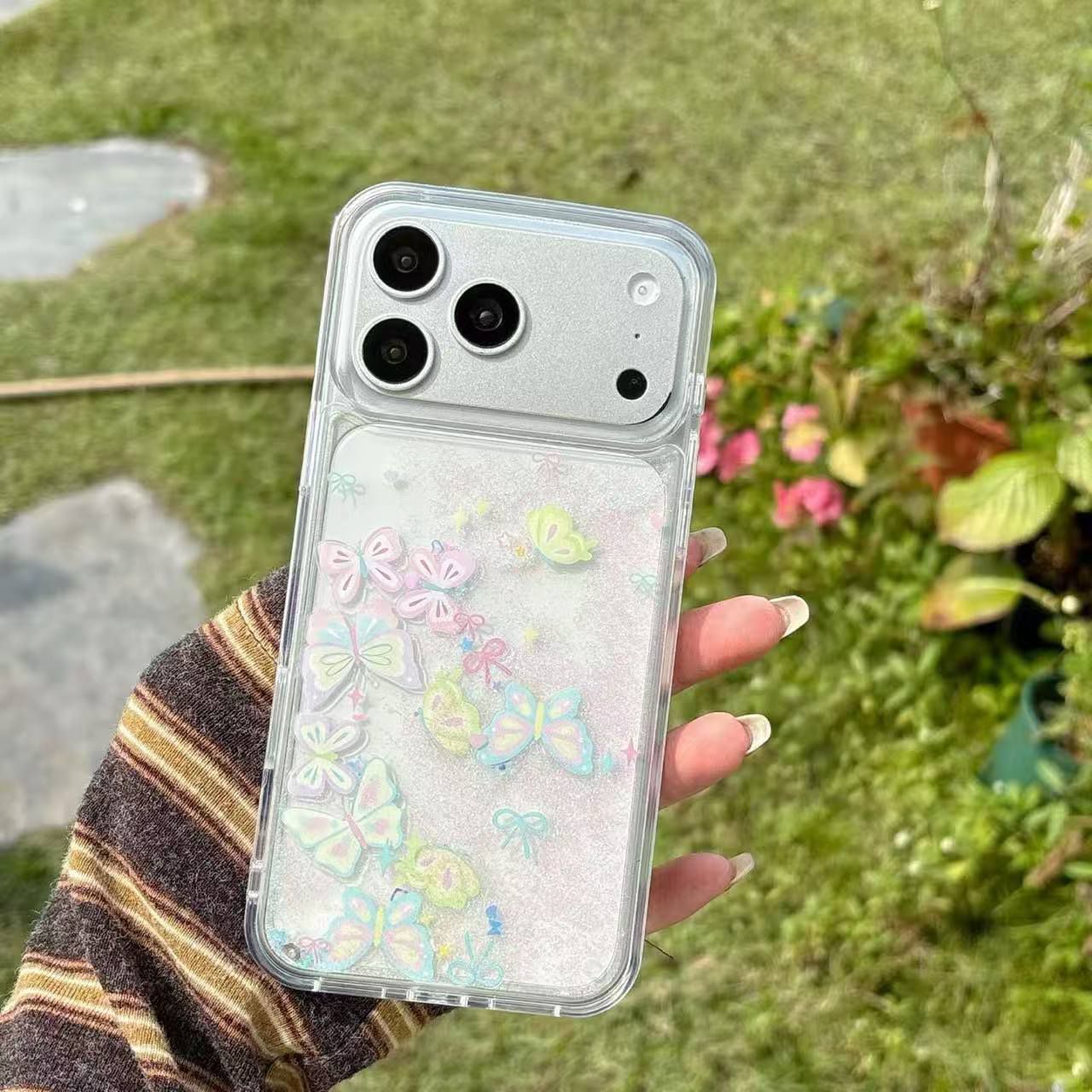 Pastel Butterfly Clear iPhone Case ✨