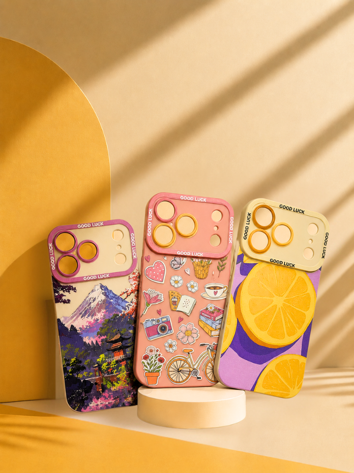 iPhone 17 Pro Case Combo - Anime Scenery, Cottagecore & Lemon Lavender