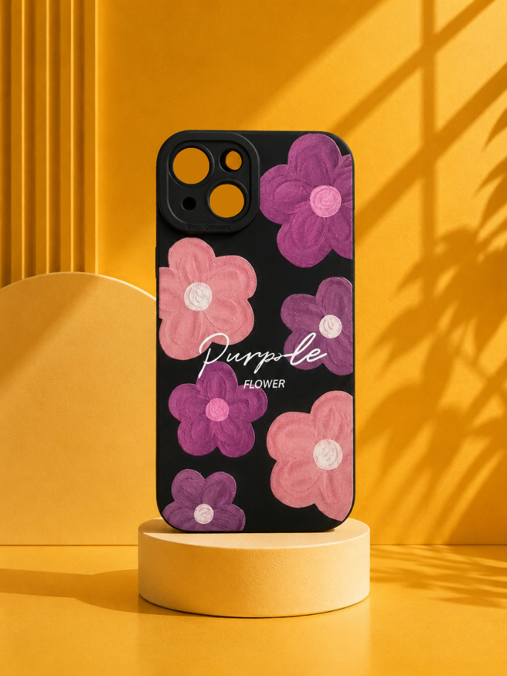 Purple Flower iPhone Case – Dark Floral Art